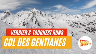 Ski Gentianes itinerary  Verbier Switzerland [upl. by Kathi523]