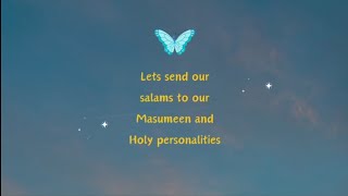 Lets send Salams to our Masumeen and Holy Personalities  Childrens Islamic Rhymes  Budding Mumin [upl. by Nasah55]