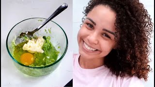 Masque Cheveux à l’AVOCAT  Recette avec Œuf Huile de Coco Mayonnaise et Huile d’Olive [upl. by Gean]