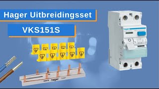 Hager Vision VKS151S Uitbreidingsset  Hoe ziet een complete set Hager Aardlekschakelaar er uit [upl. by Leelahk]