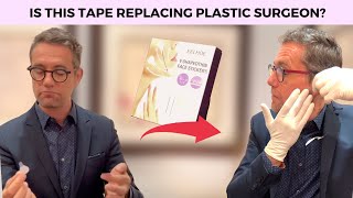 Instant Facelift Tape Review  PLASTIC SURGEON TRY 5SECOND FACELIFT WITHOUT SURGERY [upl. by Ardenia223]