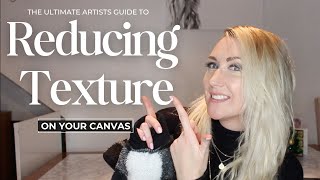 Tutorial how to SMOOTH down your canvas and reduce TEXTURE [upl. by Ailedua]