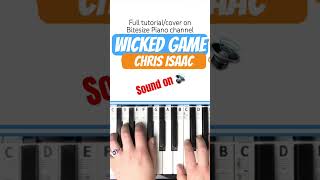 Wicked Game by Chris Isaak sounds beautiful on the Piano wickedgame bitesizepiano pianotutorial [upl. by Pease]