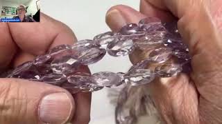 Cape Amethyst faceted oval beads approx 8x11 Not Treated 35 a strand [upl. by Noakes]