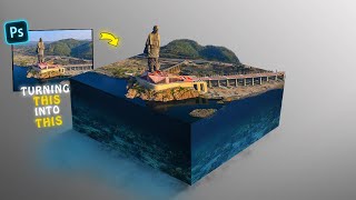 Microworld Speed Art In Photoshop  STATUE OF UNITY  RC CREATION [upl. by Alywt]