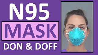 N95 Mask  How to Wear  N95 Respirator Nursing Skill Tutorial [upl. by Mundy]