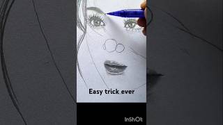 Best TRICK ✨️ ever to draw like pro💀 artdrawing KPArtytshorts realistic howtodraw viralshort [upl. by Abehsile]