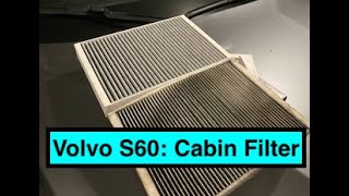 How to change the cabin filter on Volvo S60 under 5 minutes [upl. by Damick]