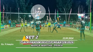 Set 2 Marga Martha Danar Yuda Danang Vs Praka  Balur Aan  Tampil Beda  Dandim Cup Nganjuk 2024 [upl. by Mcconnell283]