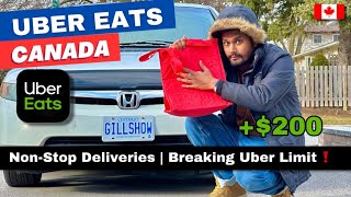 Uber Eats 12hrs Challenge 🇨🇦 [upl. by Blanchette]