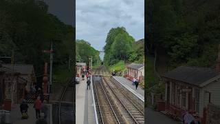 Steam train of Harry Potters Hogsmeade Station northyorkshire england goathland steamtrain [upl. by Notxed]