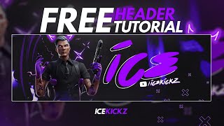 FREE Fortnite Twitter Header Tutorial Pixlr [upl. by Regni]