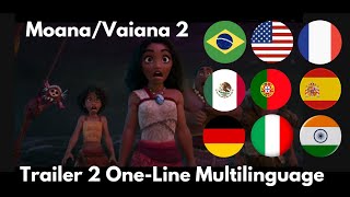 MoanaVaiana 2  Trailer 2 OneLine Multilinguage  Multilinguage VIDEO [upl. by Streeto]