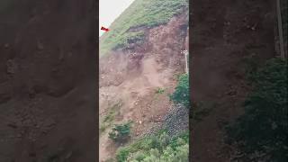 Big mountain landslide in npl nplmountains shorts [upl. by Aekin]