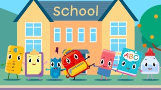 School Supplies Song Fun Kids  Learn English for kids Nursery Rhymes amp Kids Songs from Smart Babies [upl. by Ettennod475]