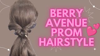 berry avenue prom hairstyle 💕 [upl. by Yatnohs]