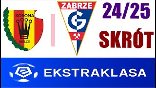 Korona Kielce 24 Górnik Zabrze Skrót  EKSTRAKLASA 2425 [upl. by Smoot]