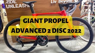 GIANT PROPEL ADVANCED 2 DISC 2022  FRAME CARBON  GROUPSET SHIMANO 105 [upl. by Sivolc]