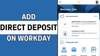 How To Add Direct Deposit On Workday App 2024 EASY GUIDE [upl. by Adelind287]