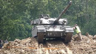 Chieftain Tank running at the Capel Military Show 2024 [upl. by Salvucci]