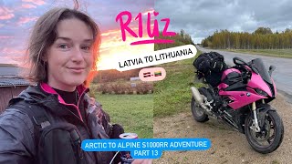 R1Liz  Latvia to Lithuania Arctic to Alpine S1000RR Adventure Part 13 [upl. by Yv]