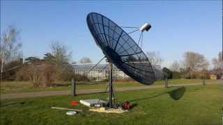 Test of new interferometer dish rotator [upl. by Sianna757]