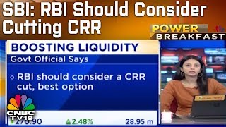 Rajnish Kumar SBI RBI Should Consider Cutting CRR For Liquidity  Power Breakfast Part 2 [upl. by Nomyaw]