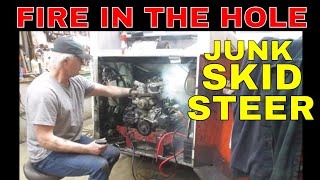 Blown up Bobcat Skid Steer gets new old engine AGAIN [upl. by Stroud446]