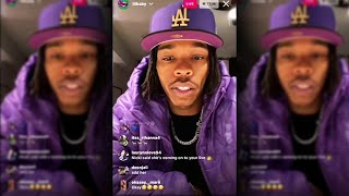 Lil Baby Calls Out Gunna For Dissing Him amp Snitching IG Live [upl. by Kuebbing]