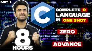 C Language Full Course  Part 1 Beginner to Advance  100 Questions  Notes [upl. by Franek]