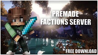 PREMADE MINECRAFT FACTIONS SERVER wDOWNLOAD [upl. by Kinimod]