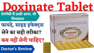 Doxinate Tablet Uses Side Effects  Doxylamine Succinate and Pyridoxine Hydrochloride Tablets [upl. by Vicki]