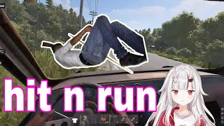 Nakiri Ayame Accidentally Run Over Someone  VCR RUST HololiveSub [upl. by Kasevich285]