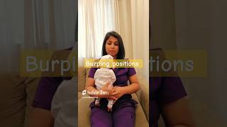 Best Positions to burp a baby after feed burp burping feeding breastfeeding baby bottlefeed [upl. by Osner]