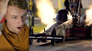 British Guys First Time Reaction to NHRA Fire Breathing Monsters [upl. by Irmina]