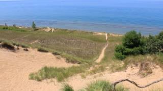 Muskegon State Park Lake Michigan Campground Site 36 [upl. by Mansfield639]