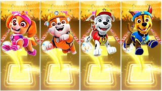 PAW Patrol  The Mighty Movie Skye 😸 Rubble 😸 Marshall 😸 Chase ☄️ Tiles Hop EDM Rush [upl. by Ayvid]