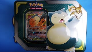 Pokemon  Evoli amp Relaxo GX Tag Team Tin Box  Opening Unboxing [upl. by Matthaus]