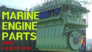 Marine Engine Parts and Functions marine engineparts shipengine [upl. by Rostand]