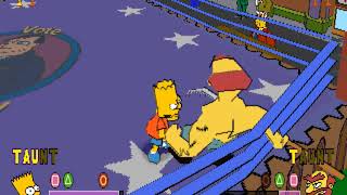 The Simpsons Wrestling Longplay [upl. by Askwith]