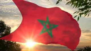 النشيد الوطني المغربي Moroccan national anthem Hymne national marocain Himno nacional marroquí [upl. by Alilak727]