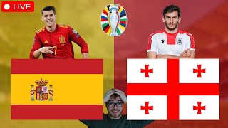 Spanien  Georgien  UEFA EURO 2024 LIVE [upl. by Holcman]