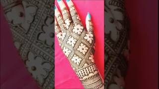 Beautiful ✨ mehndi design for back hand 😍♥️ shorts trending viralshorts Radhemehndidesign [upl. by Auoz]