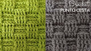 Punto cesta o canasta a crochet [upl. by Thynne]