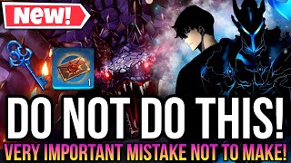 Solo LevelingARISE  Do Not Make This Mistake Right Now [upl. by Giess]