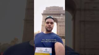 New Delhi Half marathon  glimpseVedanta Delhi half marathon airteldelhihalfmarathon halfmarathon [upl. by Nyrek]