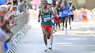 Ethiopians Tamirat Tola wins Mens Marathon Olympics Paris 2024 for Ethiopia Gold  Tamirat Tola [upl. by Comras]