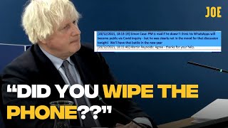 Boris Johnson grilled over thousands of missing WhatsApps at Covid Inquiry [upl. by Dav695]