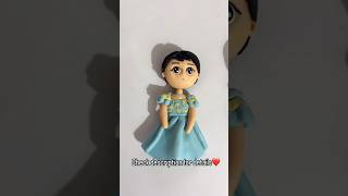 Cute girl fridge magnet using my handmade clay🌸 CraftedWithClay [upl. by Baron]