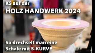 Schale mit quotSKurvequot auf der Holz Handwerk 2024 in Nürnberg [upl. by Nnylharas]